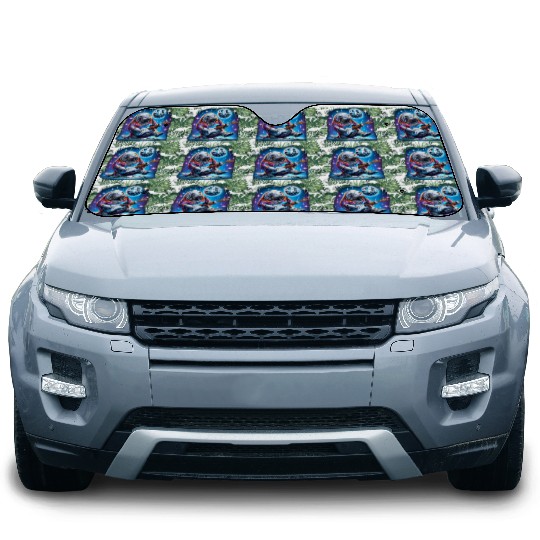 Disco Ball Guitar Manatee Car Sun Shades