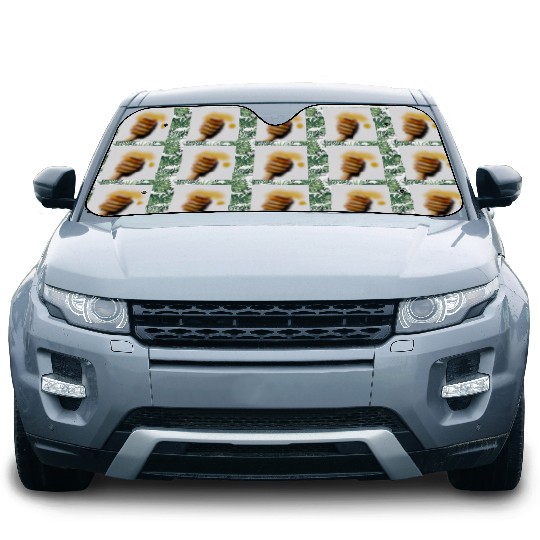 Psychedelic Skull Surge Car Sun Shades