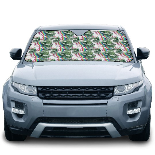 Colorful Horse Equestrian Jockey Horse Racing Car Sun Shades