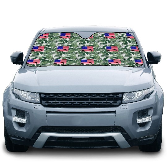 Donkey kicking out the elephant US Election 2024 Car Sun Shades