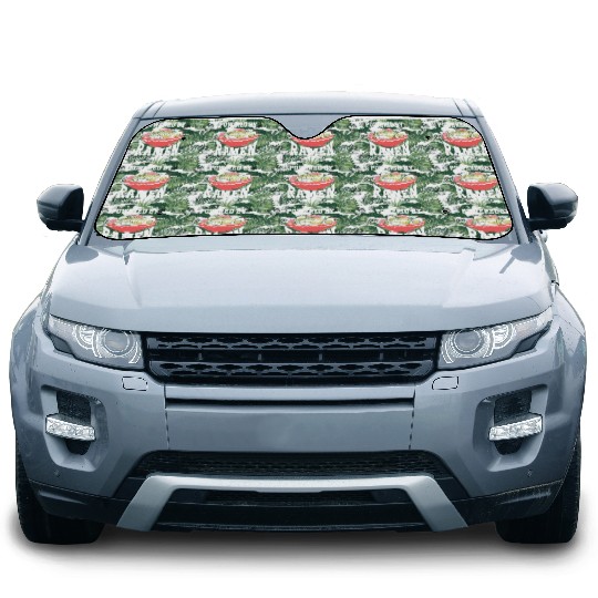 Powered By Ramen Anime Japanese Soup Cup Noodle Car Sun Shades