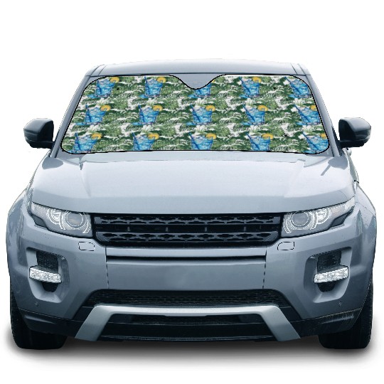 Blue Cocktail Car Sun Shades