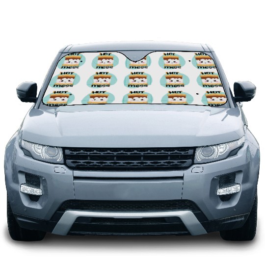 Hot Mess Kawaii S'more Meme Car Sun Shades