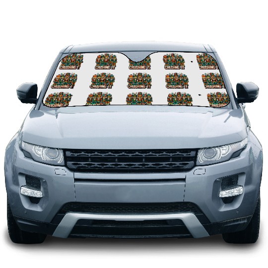 Crushin It: Nutcracker Christmas Apparel for Car Sun Shades
