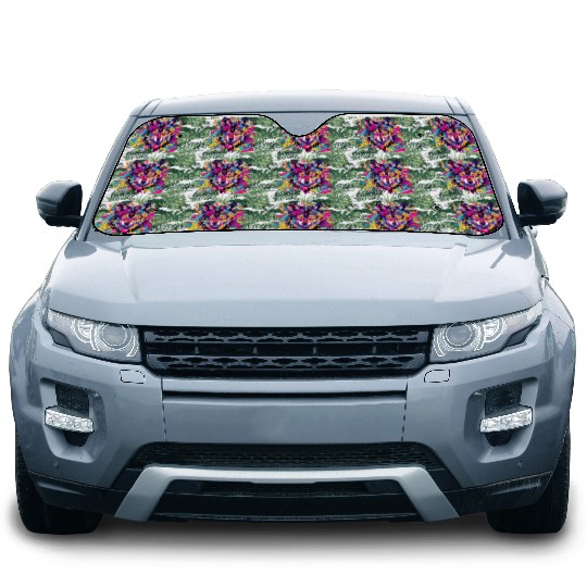 Majestic Pop Art Alpha Wolf - Vibrant Cool Car Sun Shades