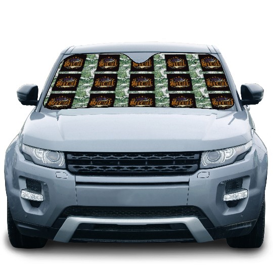 classic motivational typography design Car Sun Shades
