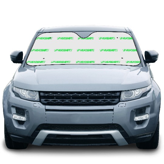 Funny Excel Spreadsheets Lover 3 Car Sun Shades