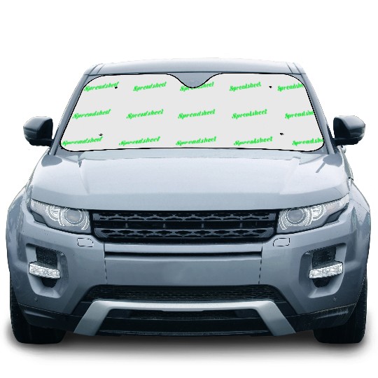 Funny Excel Spreadsheets Lover 5 Car Sun Shades
