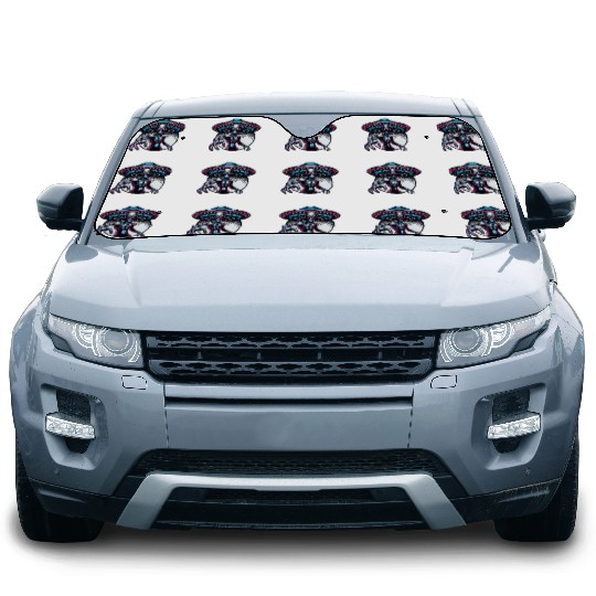Grey Alien Car Sun Shades