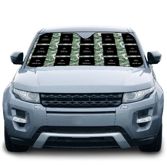 "Chase the green, conquer" Golf Motivation Car Sun Shades