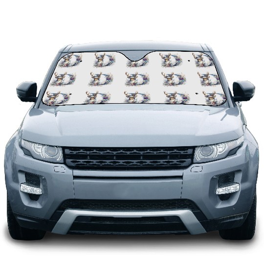funny christmas deer Car Sun Shades