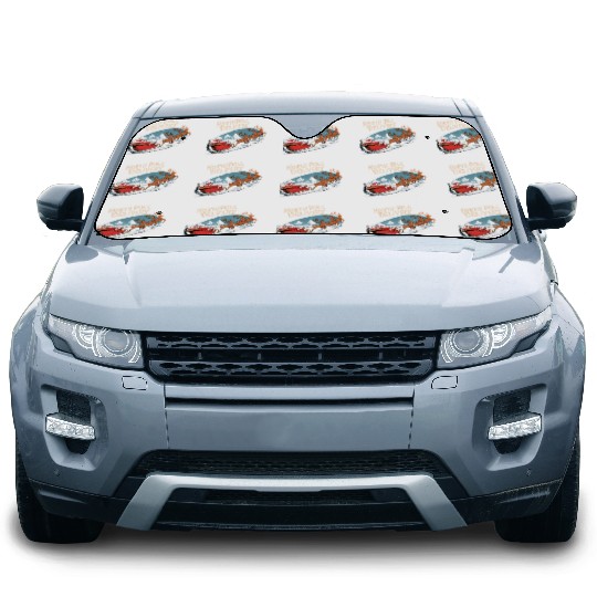 North Pole Delivery with Santa and Reindeer Car Sun Shades