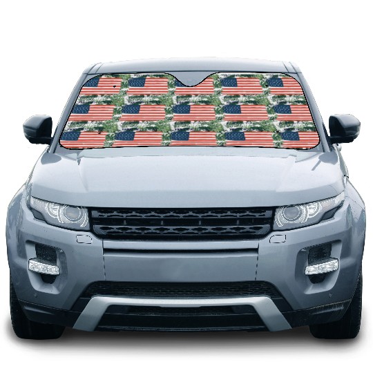 US flag.Presidents Day Car Sun Shades
