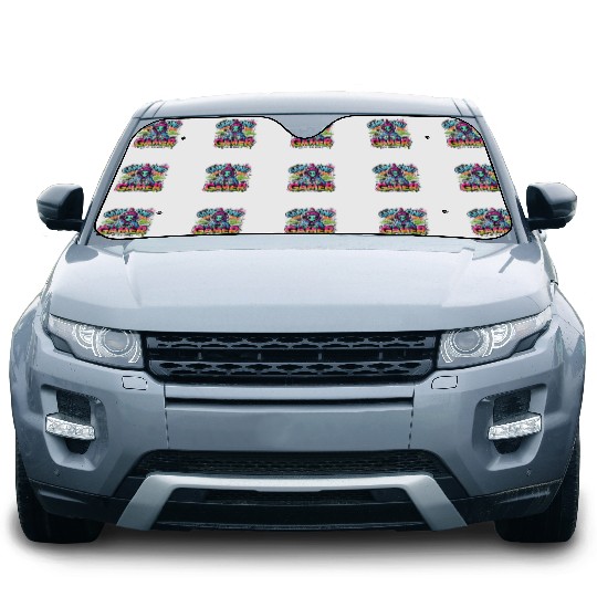 Alien Gamer" - Sci-Fi Gaming Design Car Sun Shades