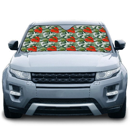 Heartfelt Strawberry Delight Car Sun Shades