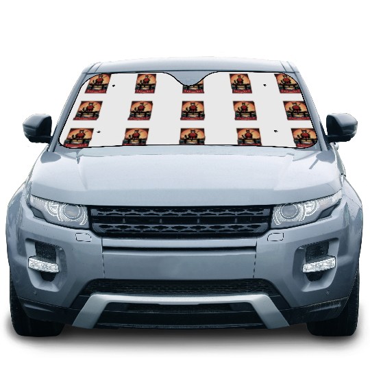 Japanese Cat Samurai Cat Car Sun Shades