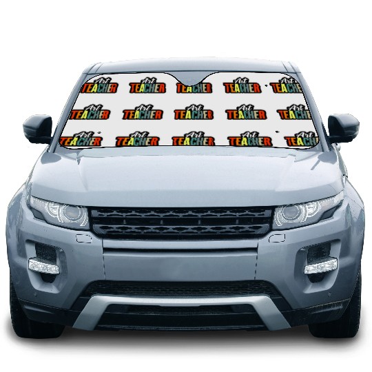 Art Teacher | Colorful Artistic Design Car Sun Shades
