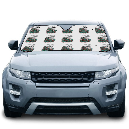 Goat Some Grass? Meme Goat Energy Car Sun Shades