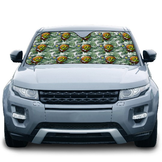 Kiwi Tennis Star – Furry Fruit Champion on Court Car Sun Shades