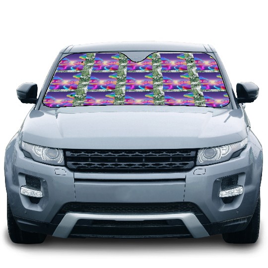 Floating Islands of Light – Psychedelic Minimal Car Sun Shades
