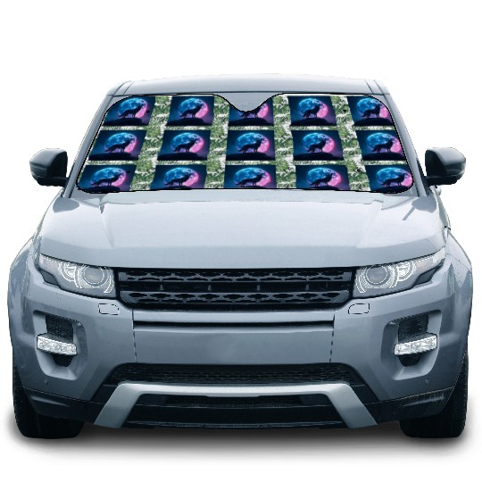 Howl of the Neon Moon Car Sun Shades