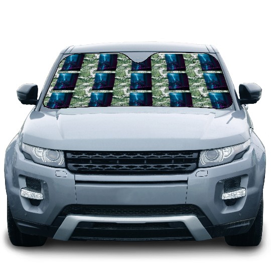 Cyberpunk Gaming Headset Car Sun Shades