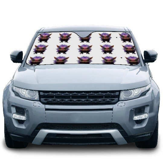 Cutie Creature - Purple Car Sun Shades