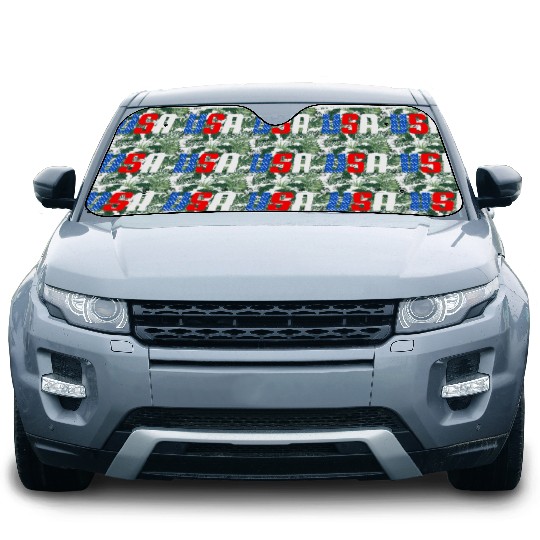 Stars and Stripes USA Flag Design Car Sun Shades