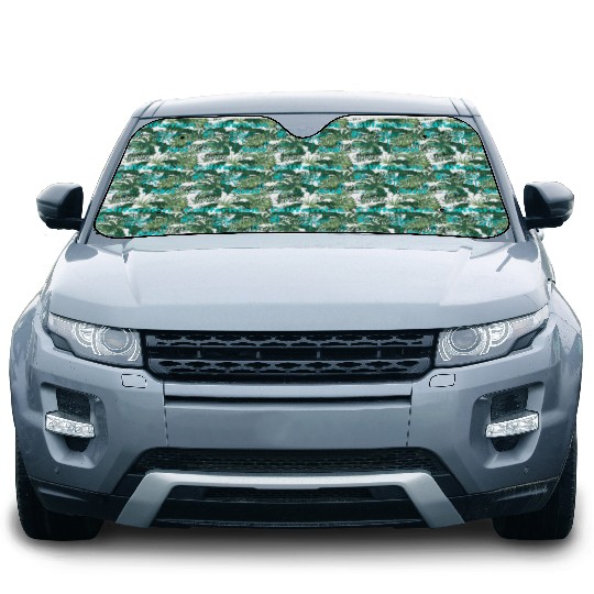 California Sun Fireworks Illustration Car Sun Shades