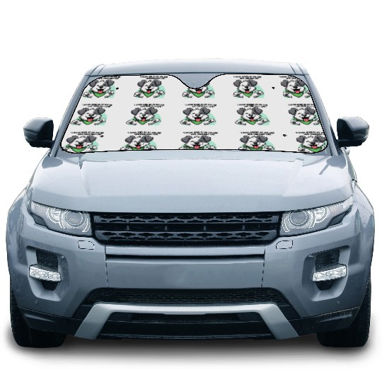 Joyful Dog Cartoon Design Car Sun Shades