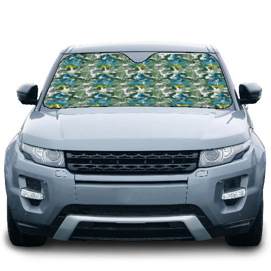 Outlaw Ninja Cartoon Design Car Sun Shades