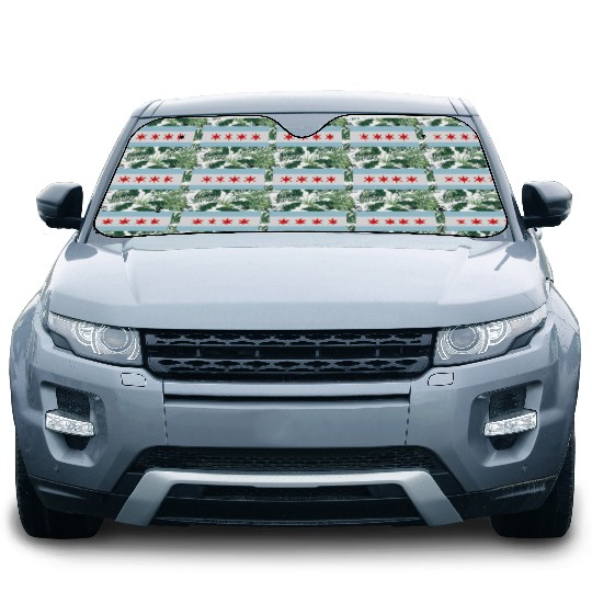 Flag of Chicago Car Sun Shades