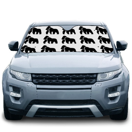 Gorilla Silhouette (Ape) Car Sun Shades