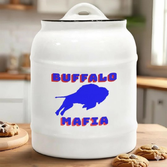 Bills Mafia Makes A Great For Buffalo Sports Fan Ceramic Cookie Jars