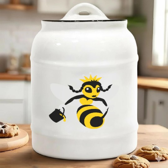 Queen Bee Ceramic Cookie Jars