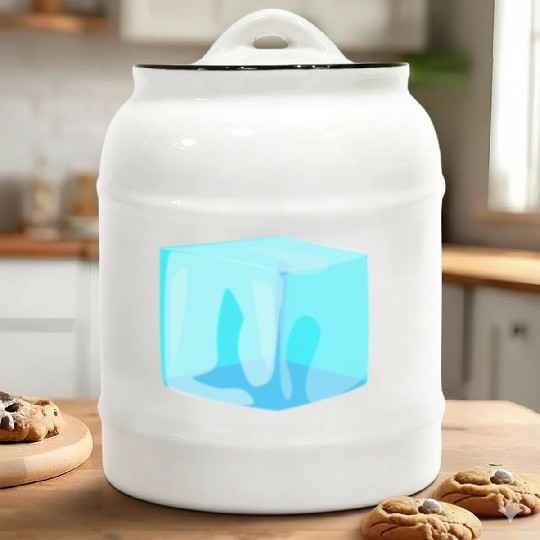 Ice Cube Ceramic Cookie Jars