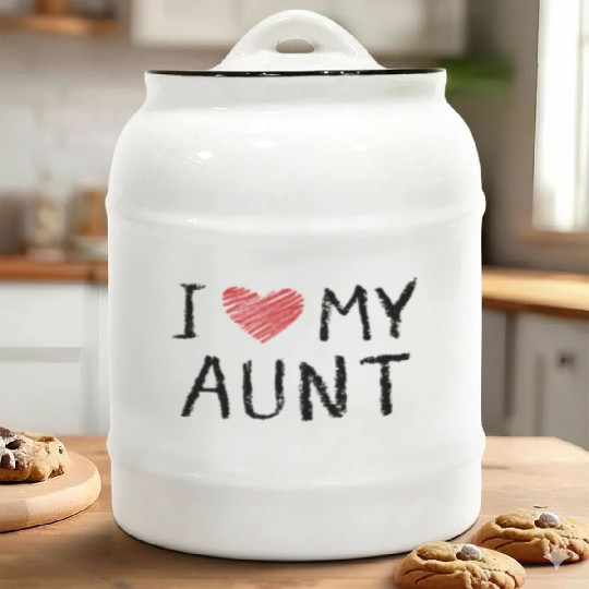 I Love My Aunt Ceramic Cookie Jars