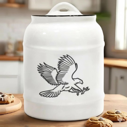 hawk Ceramic Cookie Jars