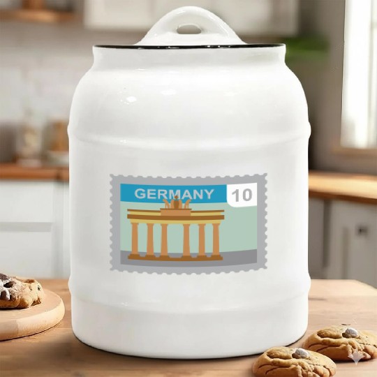 germany mail stamp Ceramic Cookie Jars