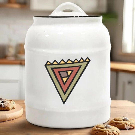 Native American Symbol Ceramic Cookie Jars