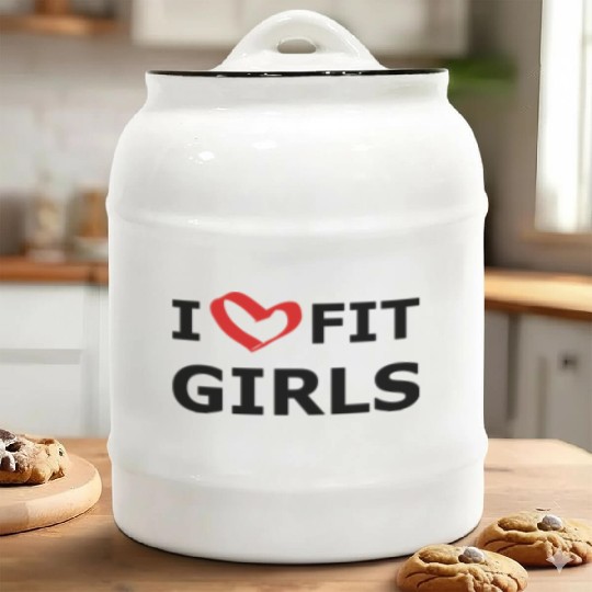 I love Fit Girls Ceramic Cookie Jars