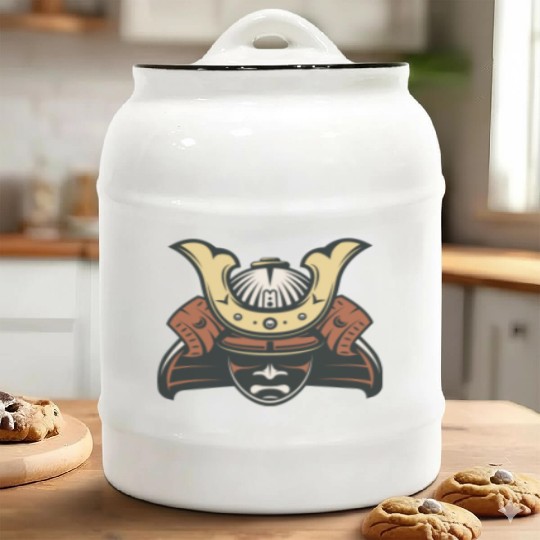 Samurai Ceramic Cookie Jars