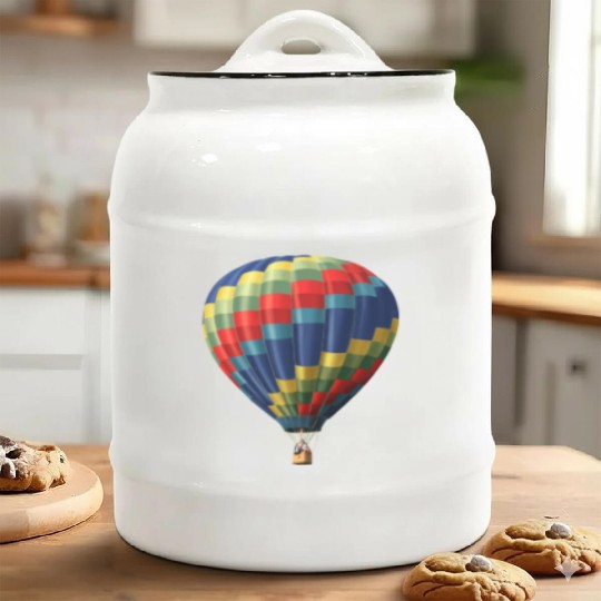 Hot air balloon Ceramic Cookie Jars