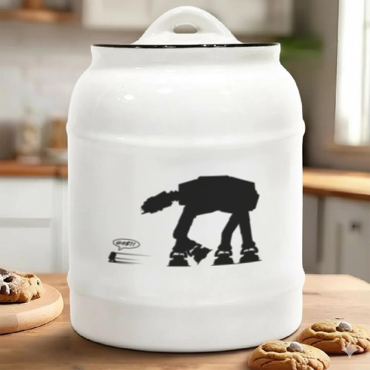 R2D2 vs AT-AT Ceramic Cookie Jars