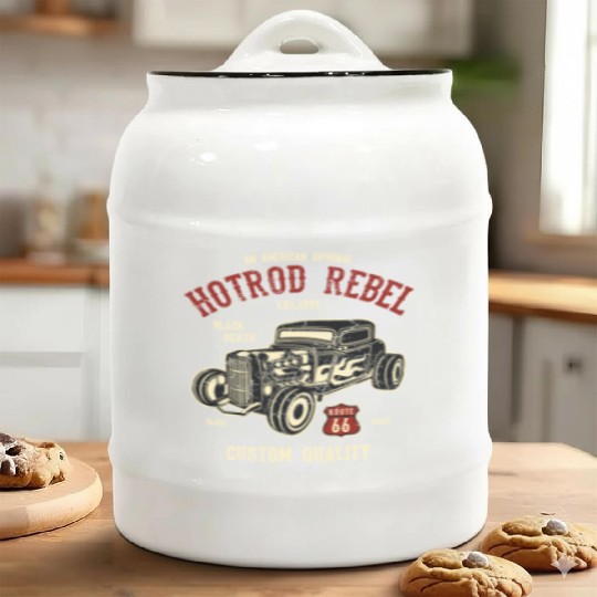 Hot Rod Rebel Ceramic Cookie Jars