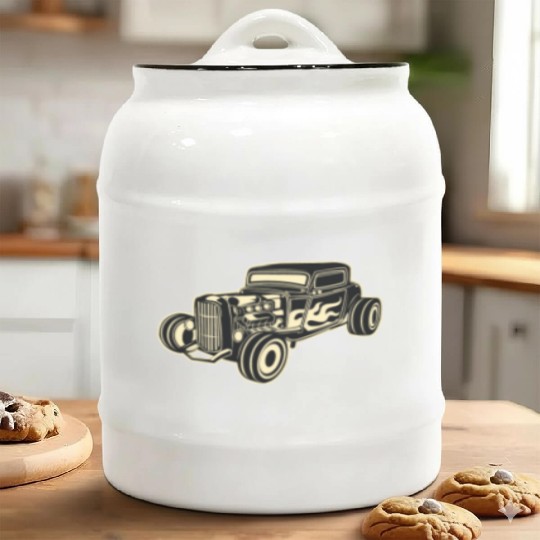 Hot Rod Rebel Ceramic Cookie Jars