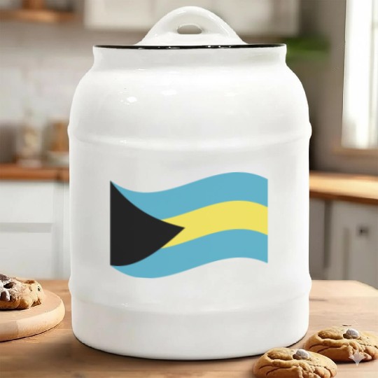 flag bahamas Ceramic Cookie Jars