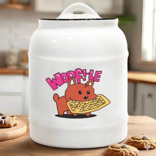 waffle dog Ceramic Cookie Jars