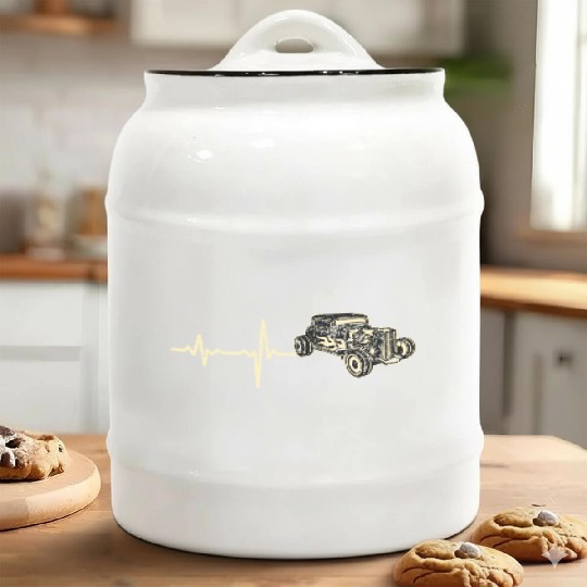 gift heartbeat hot rod hotrod Ceramic Cookie Jars