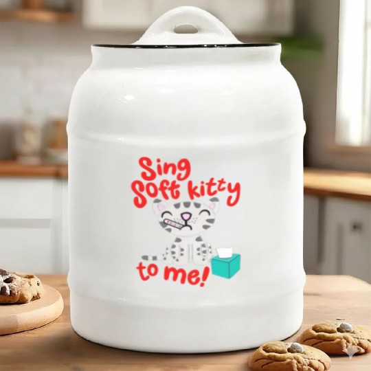 Theory Sing Soft Kitty Song Ceramic Cookie Jars